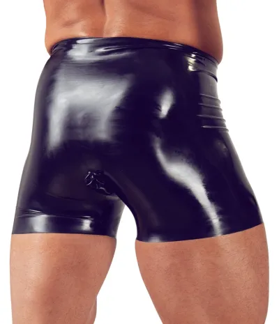 Pánské latexové slipy LateX s vnitřními návleky, černé, S - obrázek 5