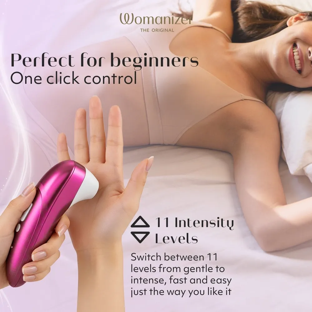 Tlakový stimulátor klitorisu Womanizer Pro Vibrant, růžový - obrázek 8
