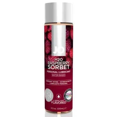 Lubrikační gel s příchutí malin System JO H2O Raspberry Sorbet, na vodní bázi, 120 ml