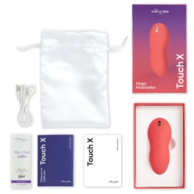 Vibrátor na klitoris We-Vibe Touch X, nabíjecí, korálový - obrázek 9
