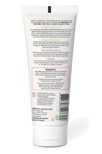 Intimní mycí gel EXSENS Intime Balance s bio aloe vera, 100 ml - obrázek 4
