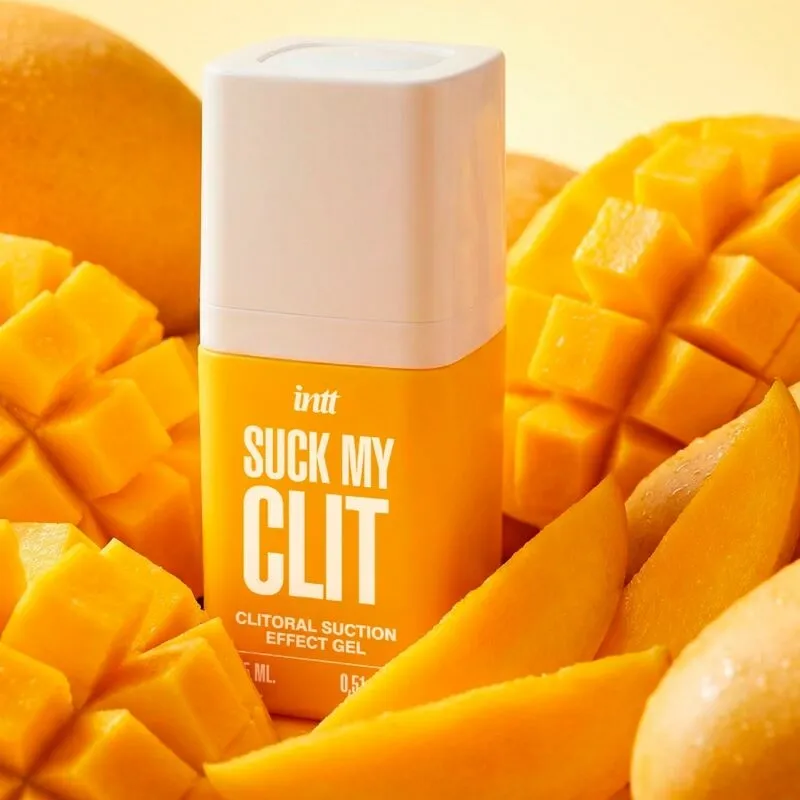 Stimulační gel na klitoris se sacím efektem INTT Suck My Clit, tropické mango, 15 ml - obrázek 5