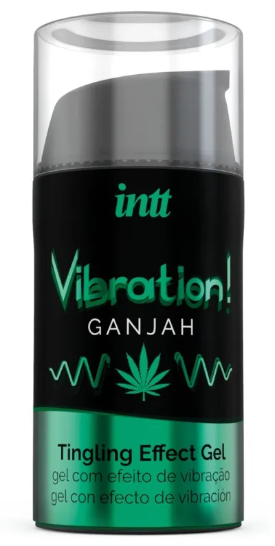 Vibrační stimulační gel INTT Vibration, konopí, 15 ml - obrázek 2