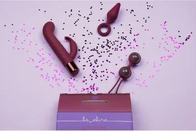 Dárková sada Satisfyer (S)explore pro ženy, 3 kusy, tmavě višňová - obrázek 8
