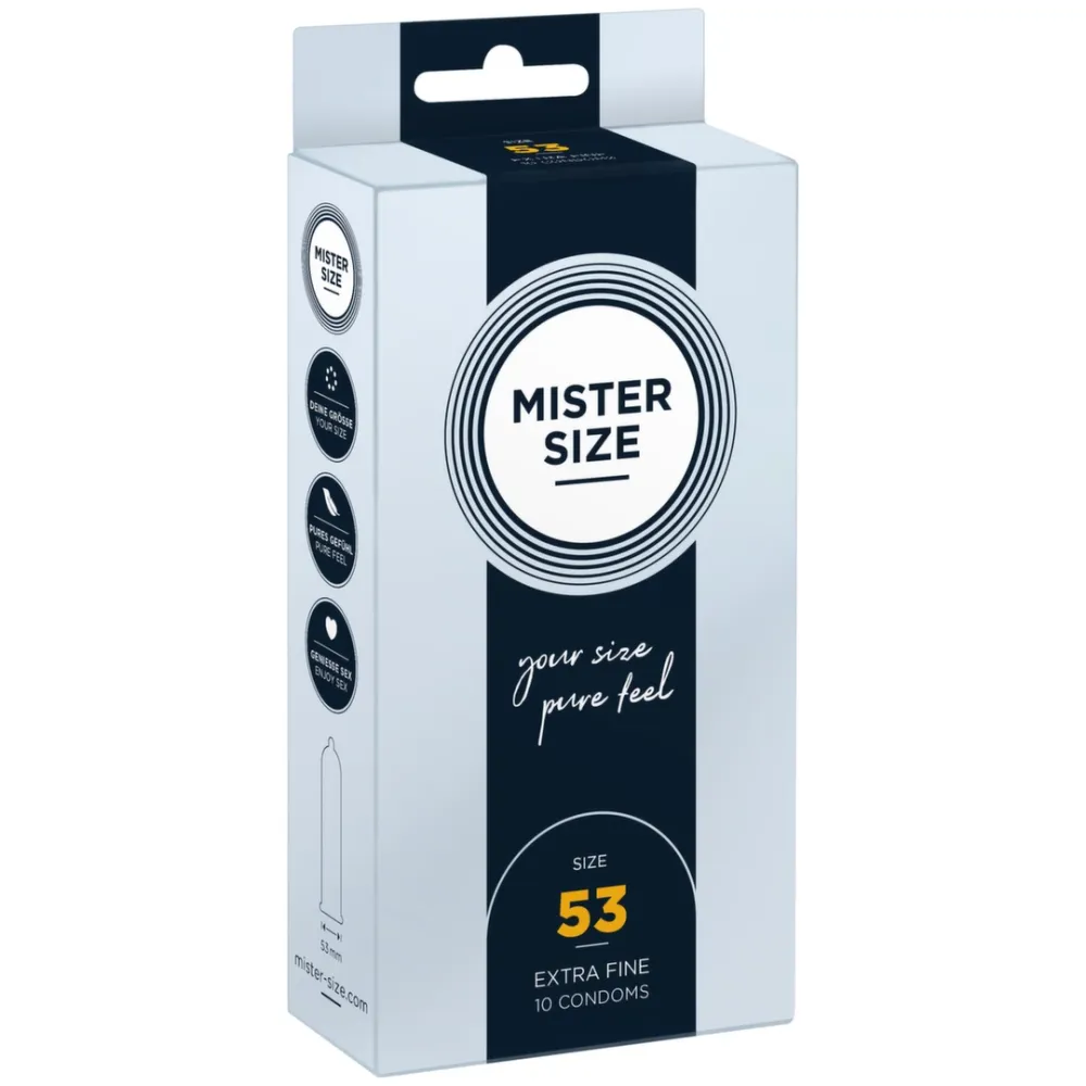 Kondomy Mister Size 53 mm, velikost M, 10 ks