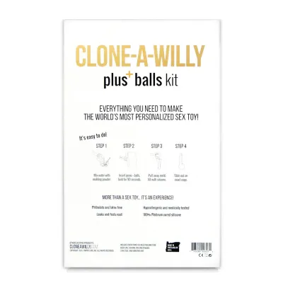 Sada na odlitek penisu Clone-A-Willy s varlaty a vibracemi, tělová - obrázek 3