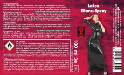 Sprej na lesk latexu LateX Latex Gloss Spray, 100 ml - obrázek 4