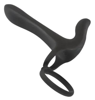 Vibrátor pro páry Black Velvets s dvojitým kroužkem, nabíjecí, voděodolný, černý - obrázek 4