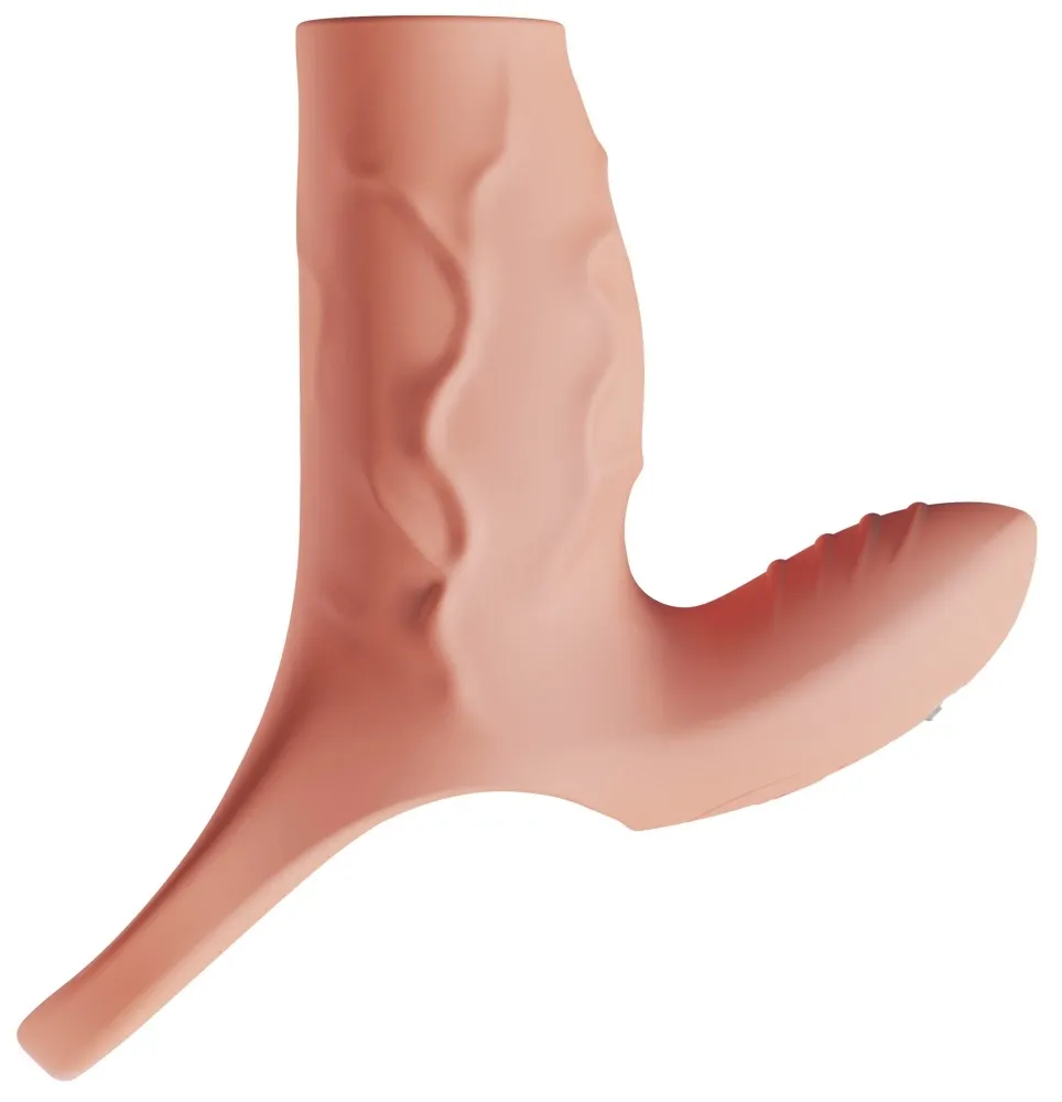 Vibrační návlek na penis Realistixxx Real Sleeve Clit S se stimulátorem klitorisu - obrázek 4