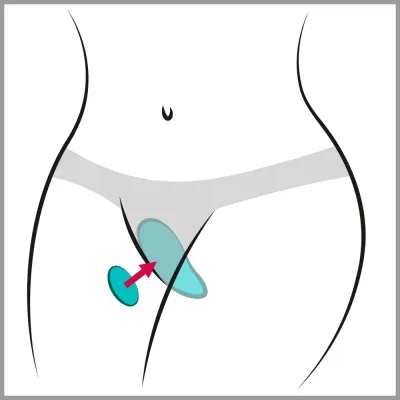 Vibrátor do kalhotek We-Vibe Moxie+ s magnetickým klipem, tyrkysový - obrázek 6