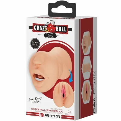 Umělá vagína Crazy Bull Zoey se dvěma vstupy, tělová - obrázek 8
