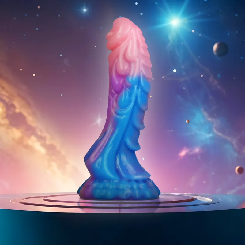 Silikonové dildo s přísavkou EPIC Ashtar, mimozemská postava, 18 cm, šedé - obrázek 2