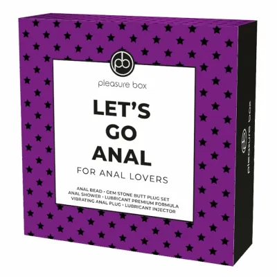 Anální sada PLEASURE BOX Let's Go Anal s kolíky, kuličkami a anální sprchou