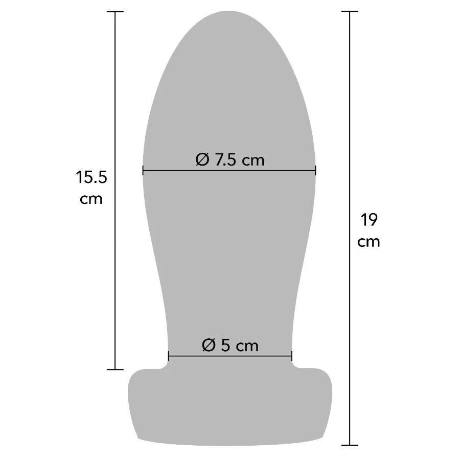 Těžký anální kolík Hidden Desire Extreme Heavy Stretcher, extra velký, 7,5 cm - obrázek 4