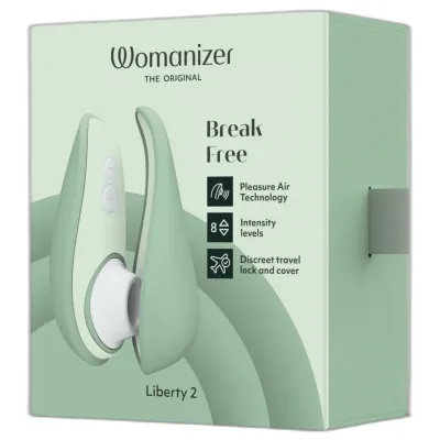Tlakový stimulátor klitorisu Womanizer Liberty 2, světle zelený - obrázek 17