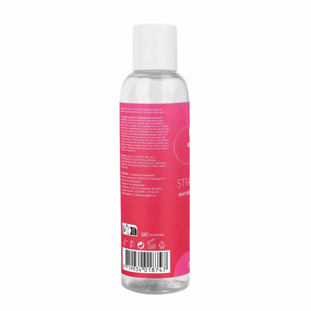 Lubrikační gel EasyGlide Strawberry s příchutí jahody, na vodní bázi, 150 ml - obrázek 6