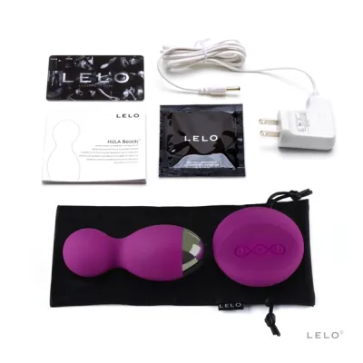 Vibrační kuličky na dálkové ovládání LELO Hula Beads, fialové - obrázek 2