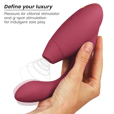 Rabbit vibrátor s tlakovým stimulátorem klitorisu Womanizer Duo 2, bordó - obrázek 9