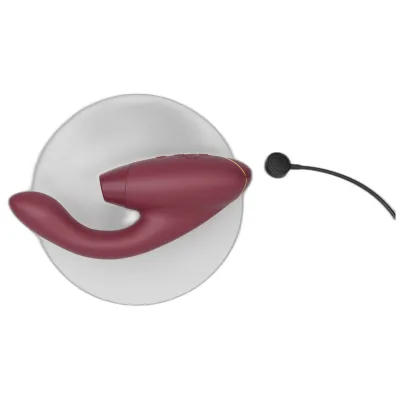 Rabbit vibrátor s tlakovým stimulátorem klitorisu Womanizer Duo 2, bordó - obrázek 8