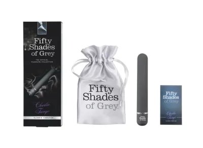 Klasický vibrátor Fifty Shades of Grey Charlie Tango, černý, 18,4 cm