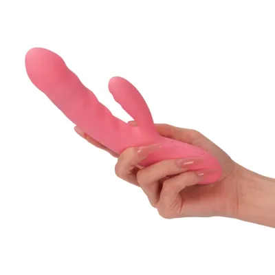 Přirážecí rabbit vibrátor Svakom Avery, silikonový, jahodově růžový - obrázek 10