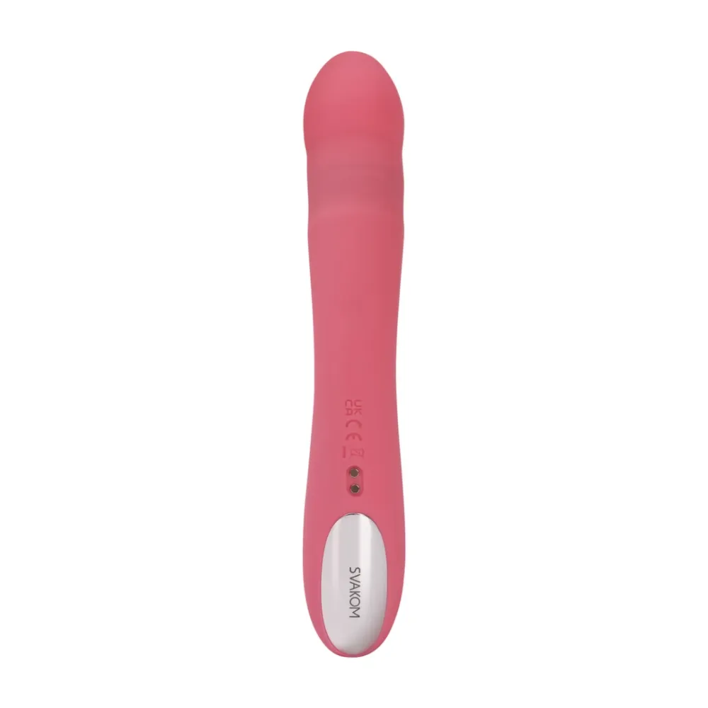 Přirážecí rabbit vibrátor Svakom Avery, silikonový, jahodově růžový - obrázek 6