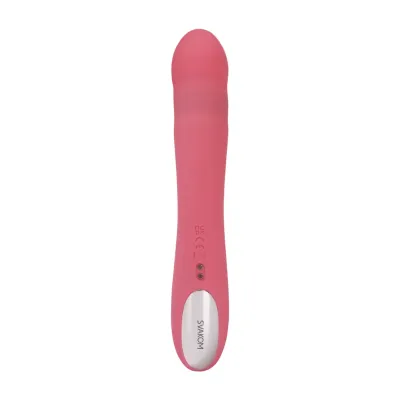 Přirážecí rabbit vibrátor Svakom Avery, silikonový, jahodově růžový - obrázek 6