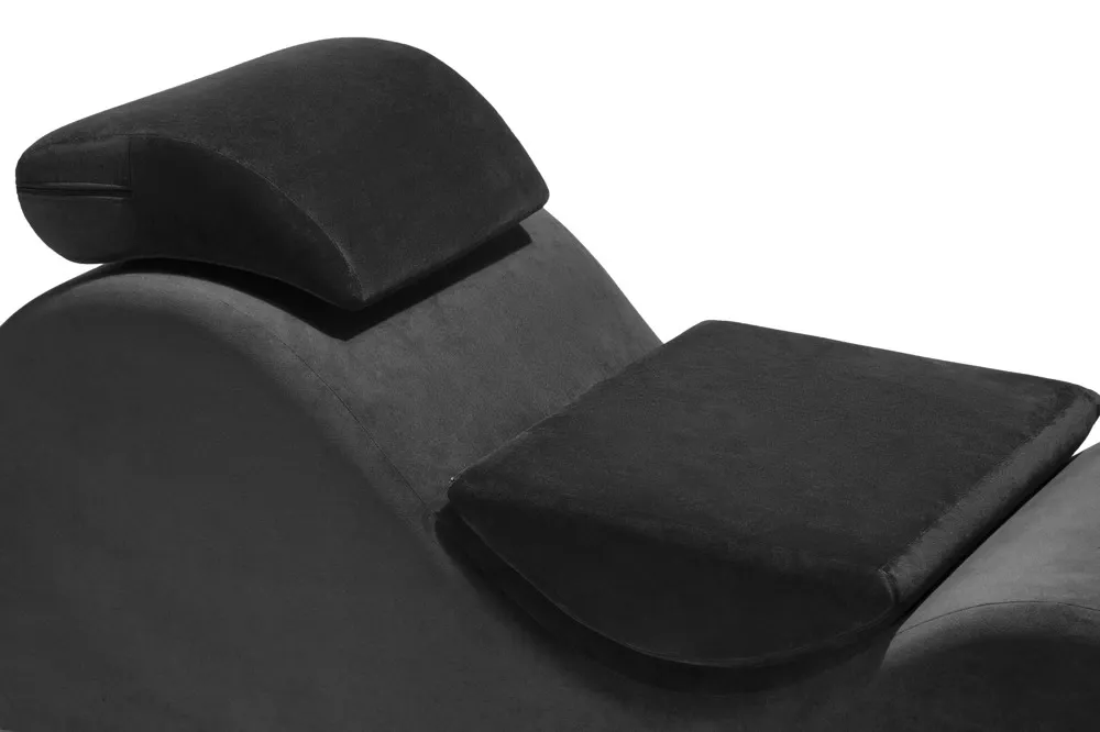Erotické lehátko Liberator Esse Lounger s opěrkou hlavy, černé - obrázek 5
