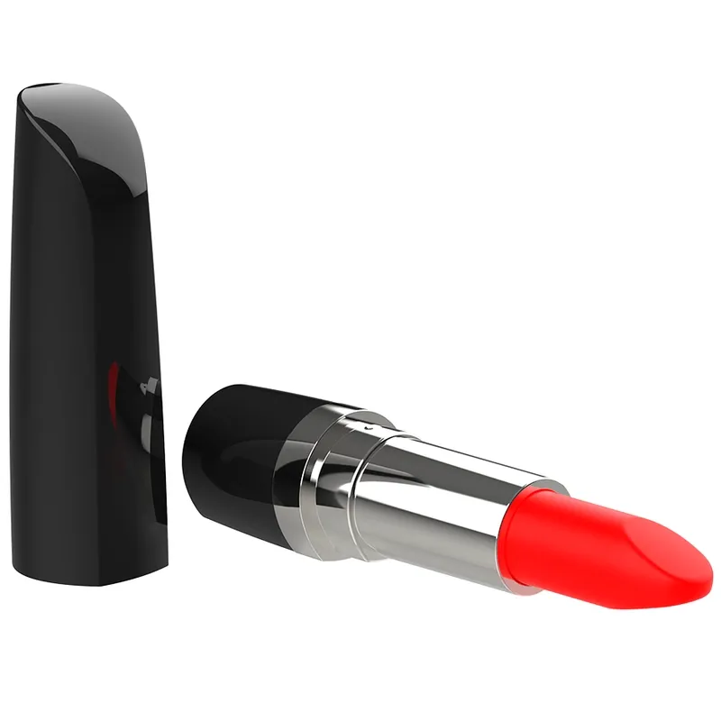 Minivibrátor ve tvaru rtěnky Intense Lippsy, černý - obrázek 3