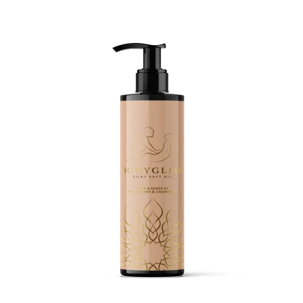 Masážní olej BodyGliss Silky Soft Strawberry & Champagne, 150 ml - obrázek 3