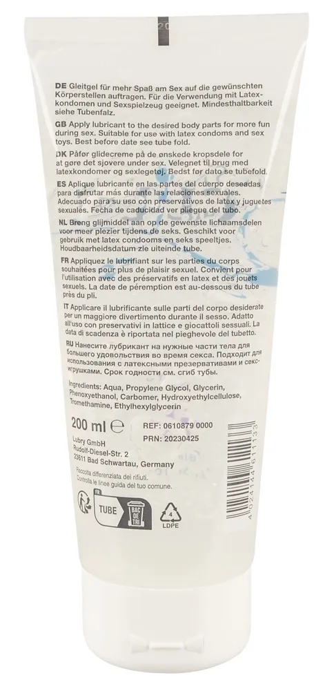 Lubrikační gel na pomůcky Just Glide Toy Lube, na vodní bázi, 200 ml - obrázek 2