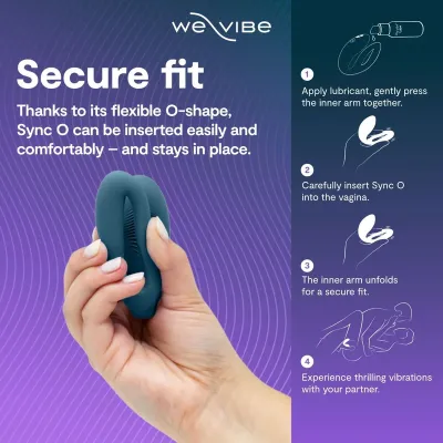 Nastavitelný vibrátor pro páry We-Vibe Sync 2, sametově zelený - obrázek 5