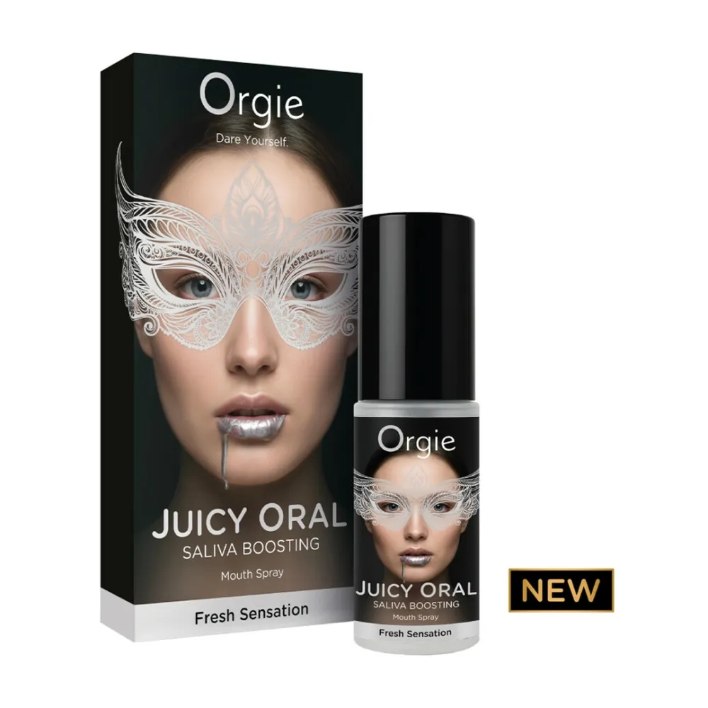 Sprej do úst pro orální sex Orgie Juicy Oral, podpora tvorby slin, máta, 15 ml - obrázek 2