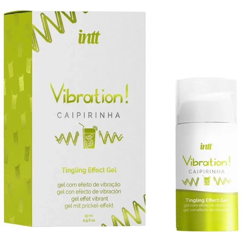 Vibrační stimulační gel INTT Vibration, caipirinha, 15 ml - obrázek 2