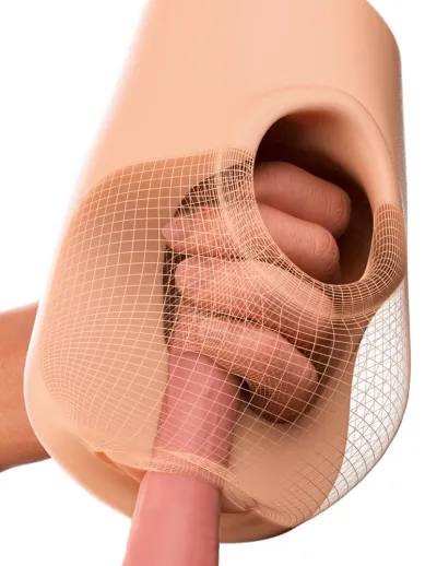 Umělá vagína PDX Plus Pussy Pounder Squeeze Stroker, 18 cm - obrázek 6