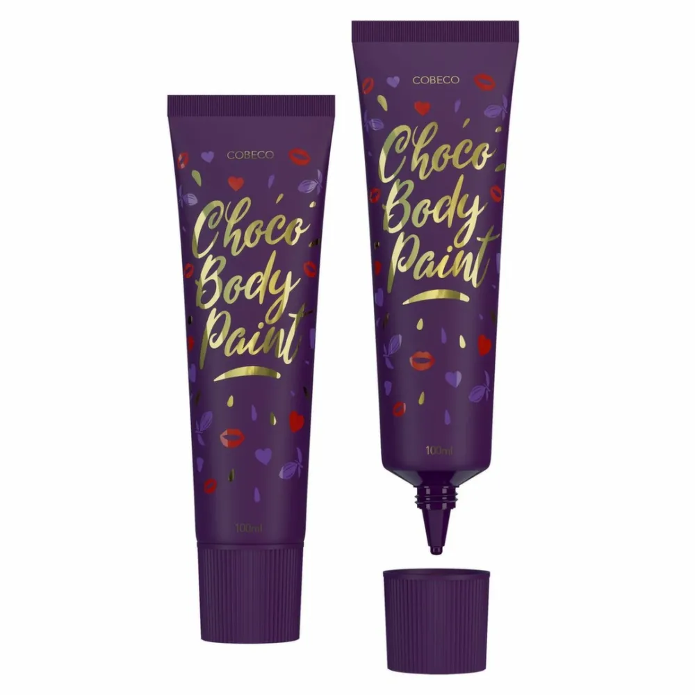 Jedlá čokoládová barva na tělo Cobeco Chocolate Bodypaint, 100 ml