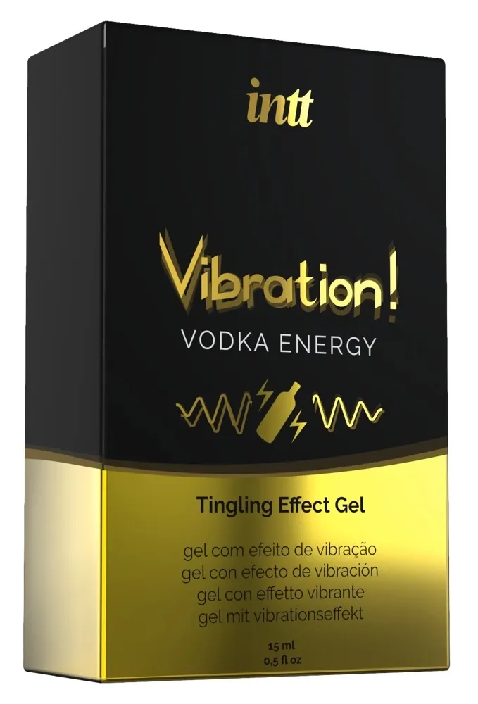 Vibrační stimulační gel INTT Vibration, vodka, 15 ml