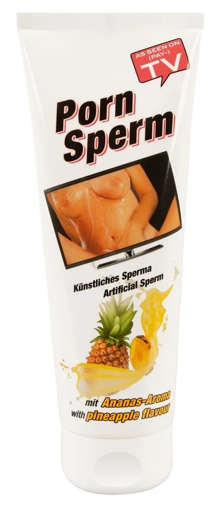 Lubrikační gel HOT Porn Sperm Pineapple na vodní bázi, ananas, 250 ml