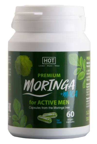 Kapsle pro muže HOT BIO Moringa Men Caps, 60 ks - obrázek 3