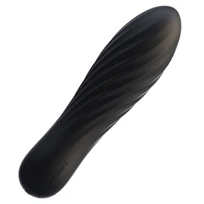 Minivibrátor Svakom Tulip s 10 režimy, silikonový, černý - obrázek 2