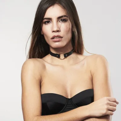 Obojek Bijoux Indiscrets Maze, černý - obrázek 3