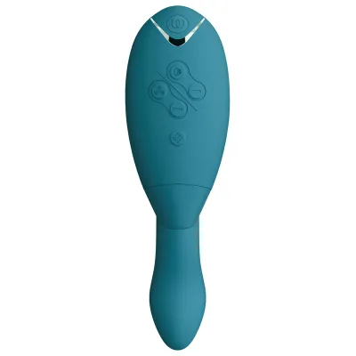 Rabbit vibrátor s tlakovým stimulátorem klitorisu Womanizer Duo 2, petrolejově modrý - obrázek 2
