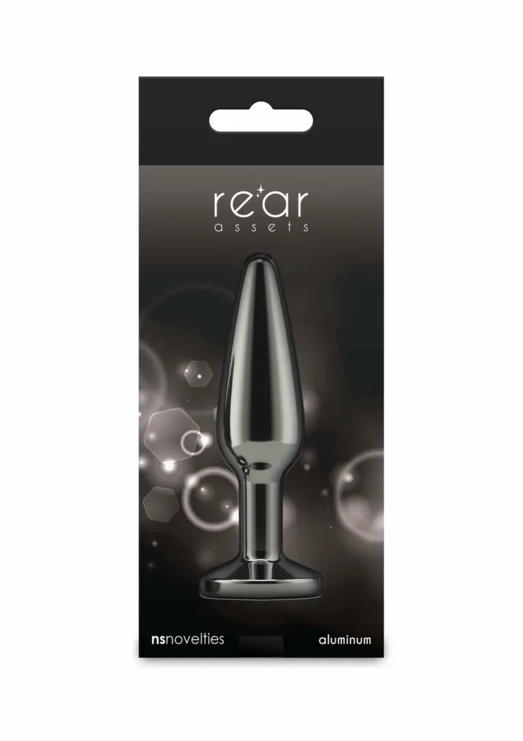 Kovový anální kolík NS Novelties Tapered Plug Medium, chromovaný hliník - obrázek 3
