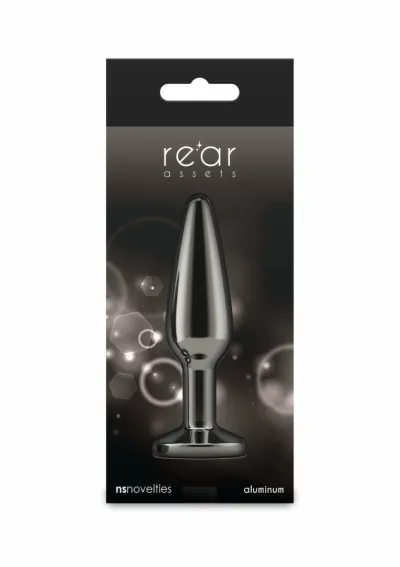 Kovový anální kolík NS Novelties Tapered Plug Medium, chromovaný hliník - obrázek 3