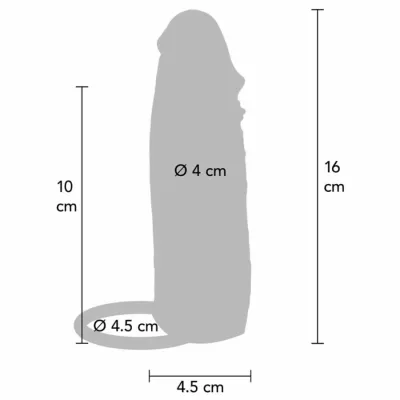 Silikonový návlek na penis Get Real Hydrated Skin, karamelový, 16 cm - obrázek 4