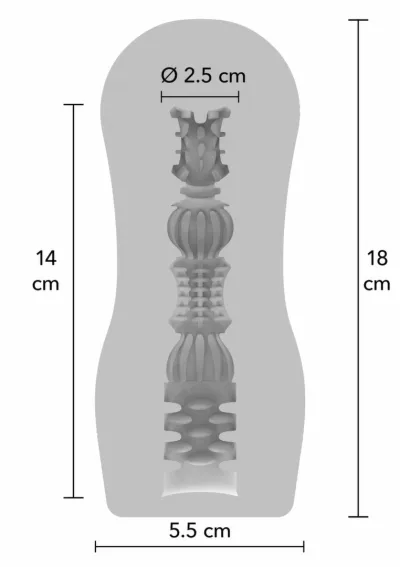Masturbátor TOYJOY HERO Vacuum Stroker s nastavitelným podtlakem, průhledný - obrázek 3