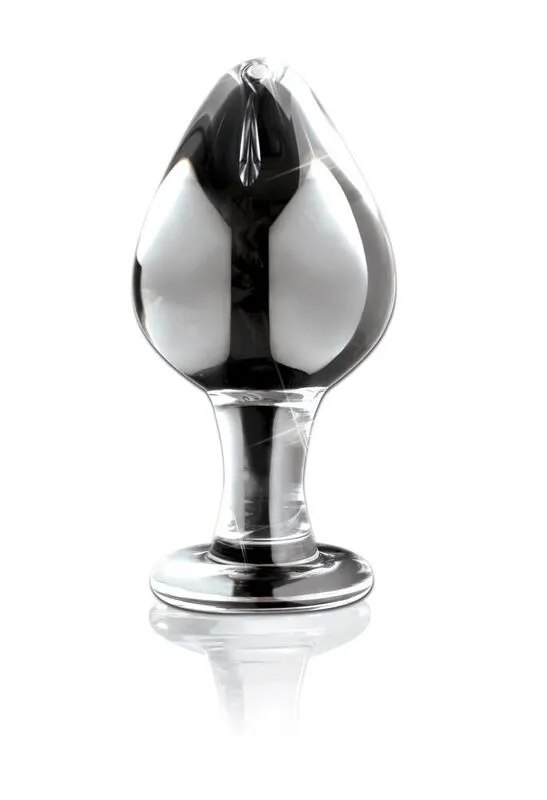 Skleněný anální kolík Pipedream Icicles No. 25, 9 cm, čirý - obrázek 4