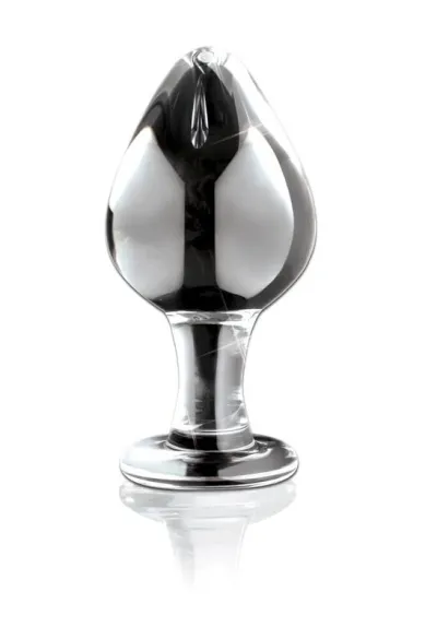 Skleněný anální kolík Pipedream Icicles No. 25, 9 cm, čirý - obrázek 4