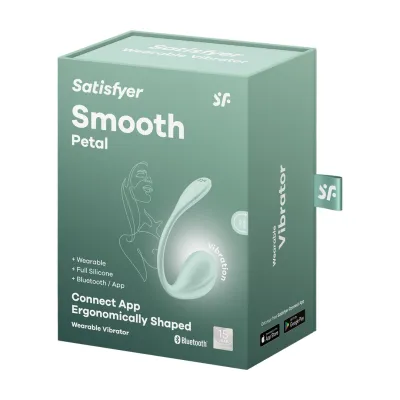 Nositelný vibrátor na bod G Satisfyer Smooth Petal s aplikací, mátový - obrázek 2