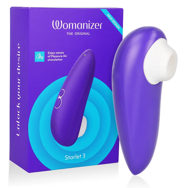 Tlakový stimulátor klitorisu Womanizer Starlet 3, indigový